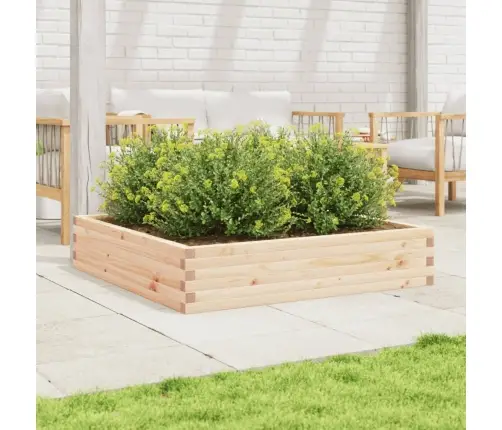 Dārza Puķu Kaste, 110X110X23 Cm, Priedes Masīvkoks Vidaxl