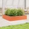 Dārza Puķu Kaste, Vaska Brūnas, 110X110X23 Cm Priedes Masīvkoks Vidaxl