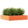 Dārza Puķu Kaste, Vaska Brūnas, 110X110X23 Cm Priedes Masīvkoks Vidaxl