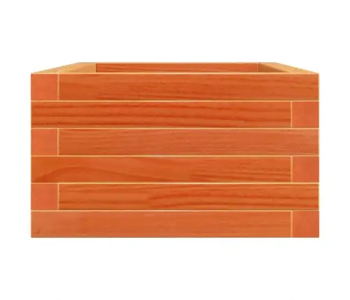 Dārza Puķu Kaste, Vaska Brūnas, 70X40X23 Cm Priedes Masīvkoks Vidaxl