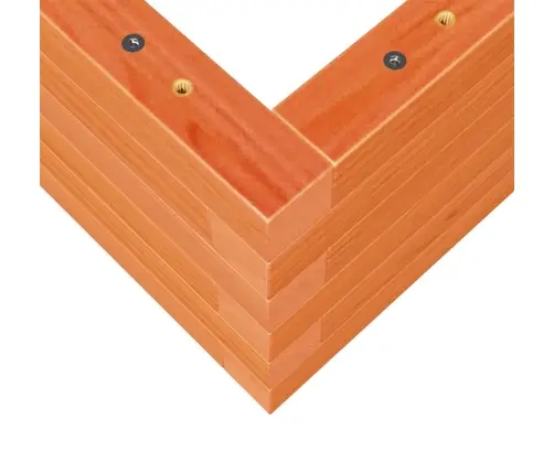 Dārza Puķu Kaste, Vaska Brūnas, 70X40X23 Cm Priedes Masīvkoks Vidaxl