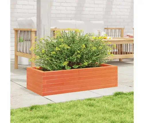 Dārza Puķu Kaste, Vaska Brūnas, 90X40X23 Cm Priedes Masīvkoks Vidaxl