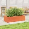 Dārza Puķu Kaste, Vaska Brūnas, 90X40X23 Cm Priedes Masīvkoks Vidaxl