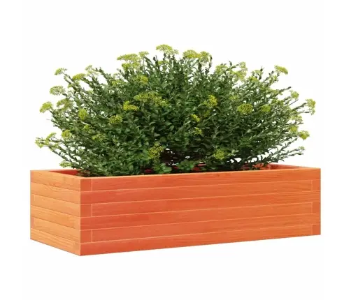 Dārza Puķu Kaste, Vaska Brūnas, 90X40X23 Cm Priedes Masīvkoks Vidaxl