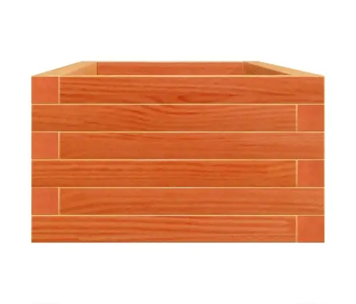 Dārza Puķu Kaste, Vaska Brūnas, 90X40X23 Cm Priedes Masīvkoks Vidaxl