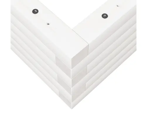 Dārza Puķu Kaste, Balta, 90X60X23 Cm, Priedes Masīvkoks Vidaxl