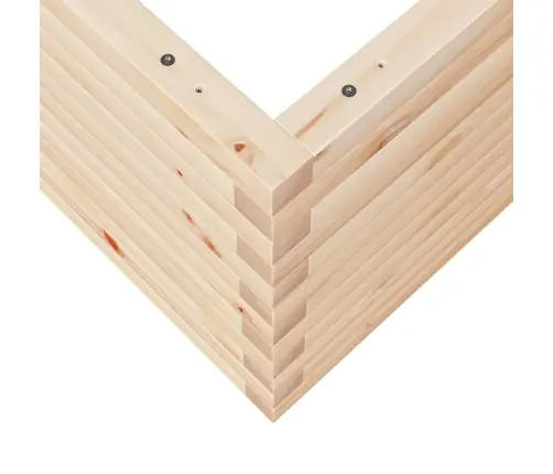 Sodo Lovelis, 50X50X45,5cm Pušies Medienos Masyvas