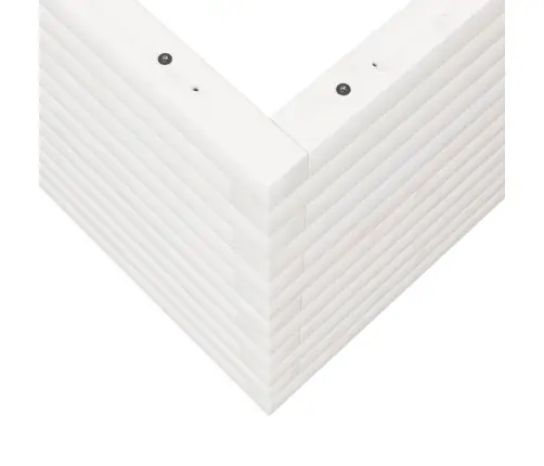 Dārza Puķu Kaste, Balta, 50X50X45,5 Cm, Priedes Masīvkoks Vidaxl