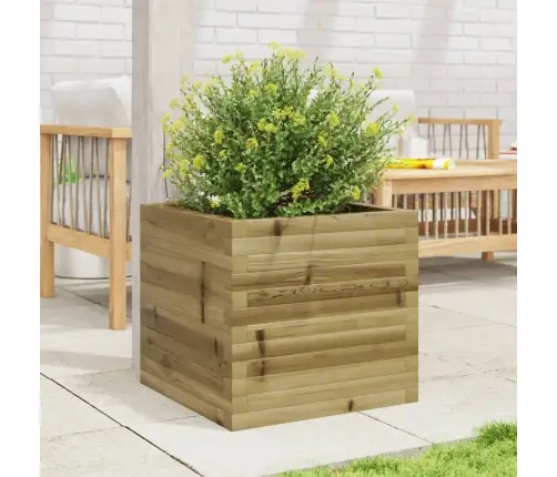 Dārza Puķu Kaste, 50X50X45,5 Cm, Impregnēts Priedes Koks Vidaxl