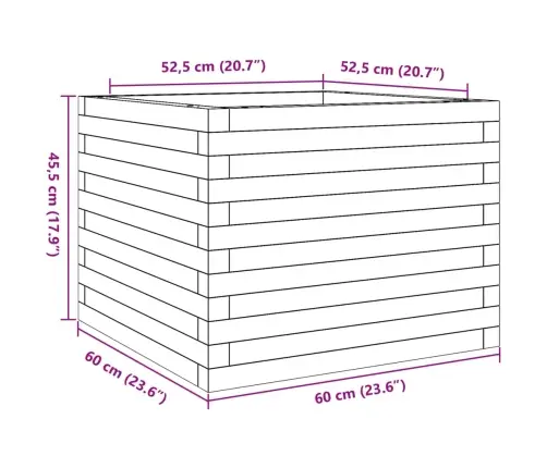 Aia Taimekast, 60X60X45,5 cm Männipuit