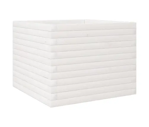 Dārza Puķu Kaste, Balta, 60X60X45,5 Cm, Priedes Masīvkoks Vidaxl