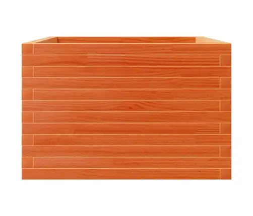 Dārza Puķu Kaste, Vaska Brūnas, 70X70X45,5Cm, Priedes Masīvkoks Vidaxl