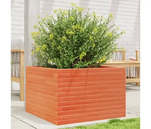 Dārza Puķu Kaste, Vaska Brūnas, 70X70X45,5Cm, Priedes Masīvkoks Vidaxl