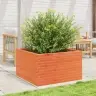 Dārza Puķu Kaste, Vaska Brūnas, 80X80X45,5Cm, Priedes Masīvkoks Vidaxl