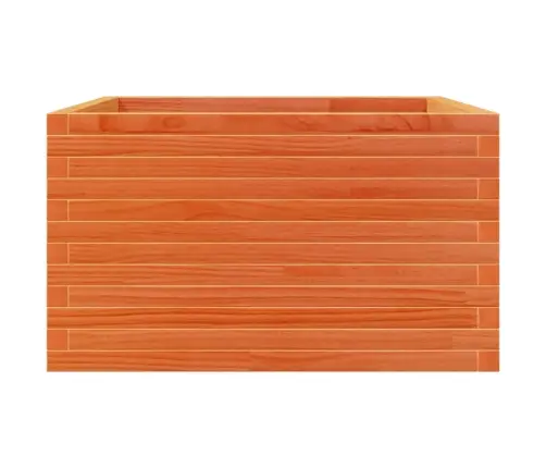Dārza Puķu Kaste, Vaska Brūnas, 80X80X45,5Cm, Priedes Masīvkoks Vidaxl