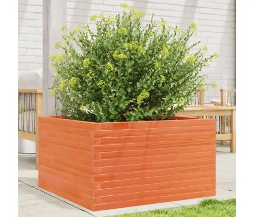 Dārza Puķu Kaste, Vaska Brūnas, 80X80X45,5Cm, Priedes Masīvkoks Vidaxl