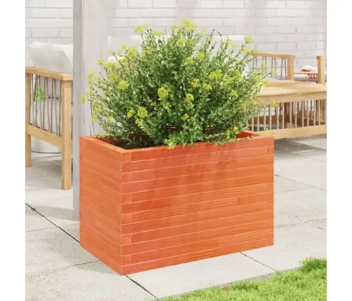 Dārza Puķu Kaste, Vaska Brūnas, 70X40X45,5 Cm Priedes Masīvkoks Vidaxl