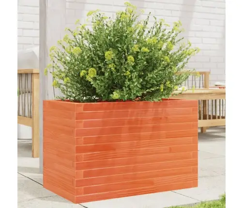 Dārza Puķu Kaste, Vaska Brūnas, 70X40X45,5 Cm Priedes Masīvkoks Vidaxl