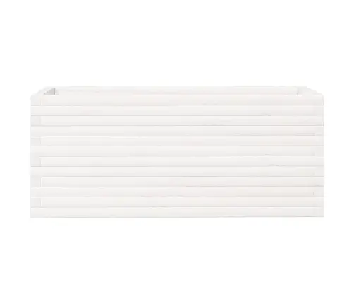 Dārza Puķu Kaste, Balta, 110X40X45,5 Cm, Priedes Masīvkoks Vidaxl