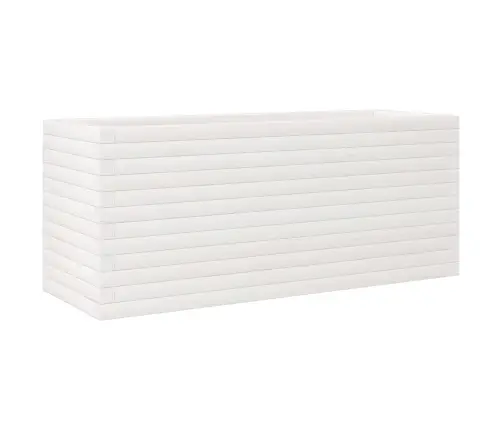 Dārza Puķu Kaste, Balta, 110X40X45,5 Cm, Priedes Masīvkoks Vidaxl