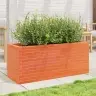 Dārza Puķu Kaste, Vaska Brūnas, 110X40X45,5Cm Priedes Masīvkoks Vidaxl