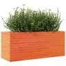 Dārza Puķu Kaste, Vaska Brūnas, 110X40X45,5Cm Priedes Masīvkoks Vidaxl