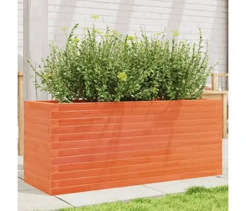Dārza Puķu Kaste, Vaska Brūnas, 110X40X45,5Cm Priedes Masīvkoks Vidaxl