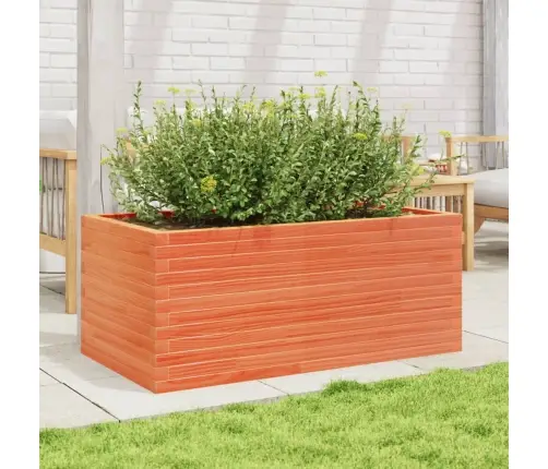 Dārza Puķu Kaste Vaska Brūnas 110X60X45,5 Cm Priedes Masīvkoks Vidaxl