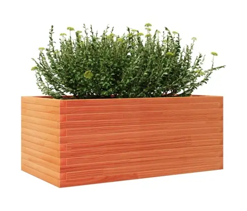 Dārza Puķu Kaste Vaska Brūnas 110X60X45,5 Cm Priedes Masīvkoks Vidaxl