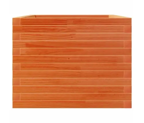 Dārza Puķu Kaste Vaska Brūnas 110X60X45,5 Cm Priedes Masīvkoks Vidaxl