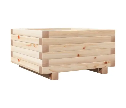 Dārza Puķu Kaste, 50X50X26,5 Cm, Priedes Masīvkoks Vidaxl