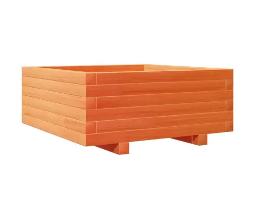Dārza Puķu Kaste, Vaska Brūnas, 60X60X26,5Cm, Priedes Masīvkoks Vidaxl