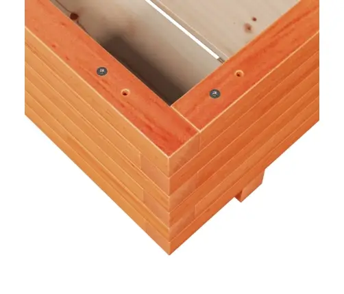 Dārza Puķu Kaste, Vaska Brūnas, 60X60X26,5Cm, Priedes Masīvkoks Vidaxl