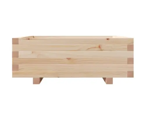 Dārza Puķu Kaste, 70X70X26,5 Cm, Priedes Masīvkoks Vidaxl