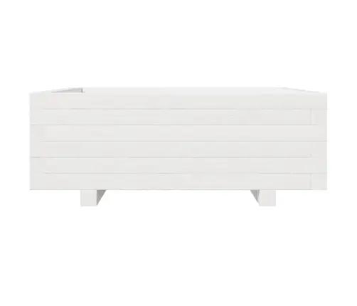 Dārza Puķu Kaste, Balta, 70X70X26,5 Cm, Priedes Masīvkoks Vidaxl