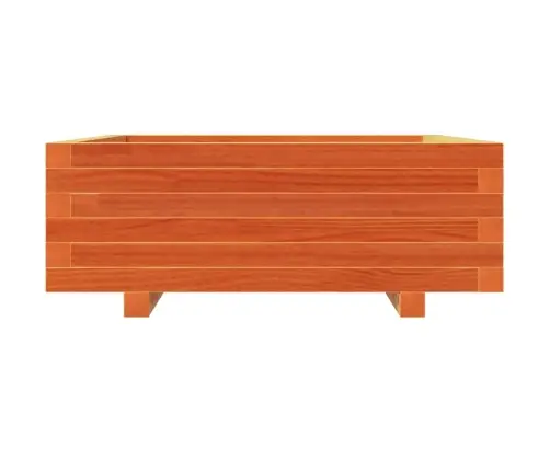 Dārza Puķu Kaste, Vaska Brūnas, 70X70X26,5 Cm Priedes Masīvkoks Vidaxl