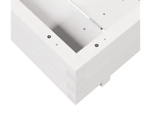 Aia Taimekast, Valge, 80 X 80 X 26,5 cm Männipuit