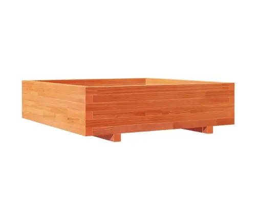 Dārza Puķu Kaste, Vaska Brūnas, 90X90X26,5 Cm Priedes Masīvkoks Vidaxl