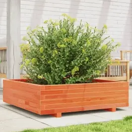 Sodo Lovelis, Vaško Rudas, 90X90X26,5cm Pušies Masyvas