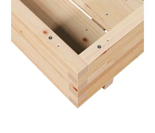 Dārza Puķu Kaste, 100X100X26,5 Cm, Priedes Masīvkoks Vidaxl