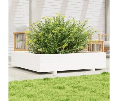 Aia Taimekast, Valge, 110 X 110 X 26,5 cm Männipuit