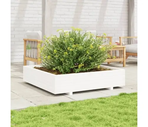 Aia Taimekast, Valge, 110 X 110 X 26,5 cm Männipuit
