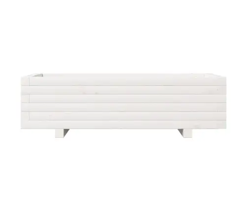 Dārza Puķu Kaste, Balta, 90X40X26,5 Cm, Priedes Masīvkoks Vidaxl