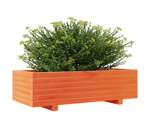 Dārza Puķu Kaste, Vaska Brūnas, 90X40X26,5 Cm Priedes Masīvkoks Vidaxl