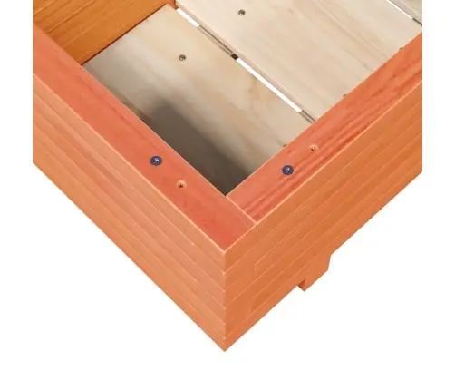 Dārza Puķu Kaste, Vaska Brūnas, 110X40X26,5Cm Priedes Masīvkoks Vidaxl