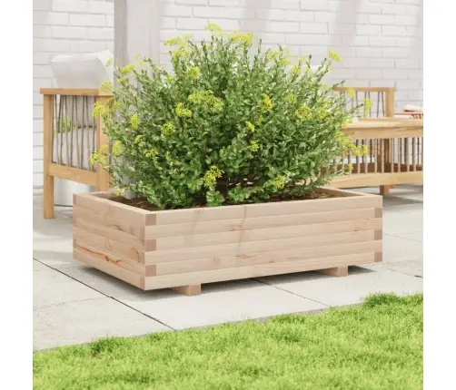 Dārza Puķu Kaste, 90X60X26,5 Cm, Priedes Masīvkoks Vidaxl