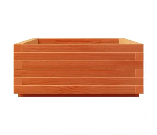 Dārza Puķu Kaste, Vaska Brūnas, 90X60X26,5 Cm Priedes Masīvkoks Vidaxl