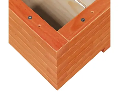 Dārza Puķu Kaste Vaska Brūnas 110X60X26,5 Cm Priedes Masīvkoks Vidaxl