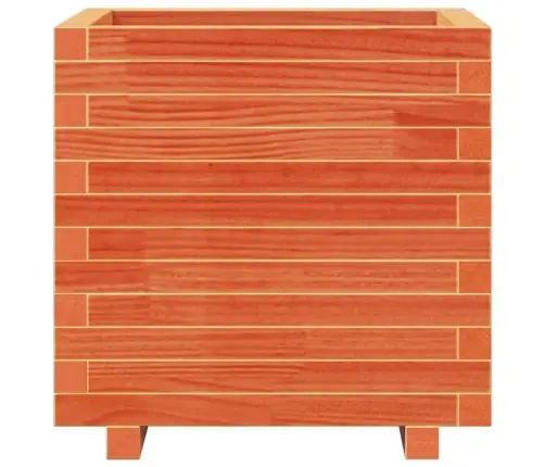 Dārza Puķu Kaste, Vaska Brūnas, 50X50X49,5Cm, Priedes Masīvkoks Vidaxl