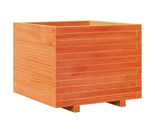 Dārza Puķu Kaste, Vaska Brūnas, 60X60X49,5Cm, Priedes Masīvkoks Vidaxl